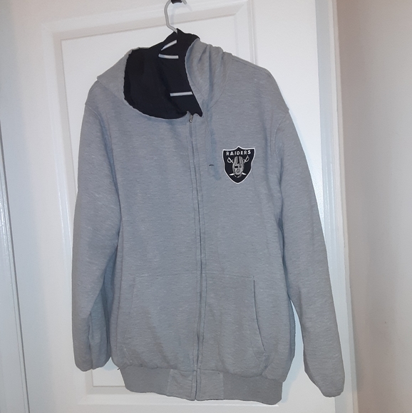raiders reversible hoodie